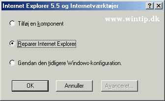 Reparer Internet Explorer